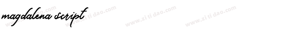 magdalena script字体转换